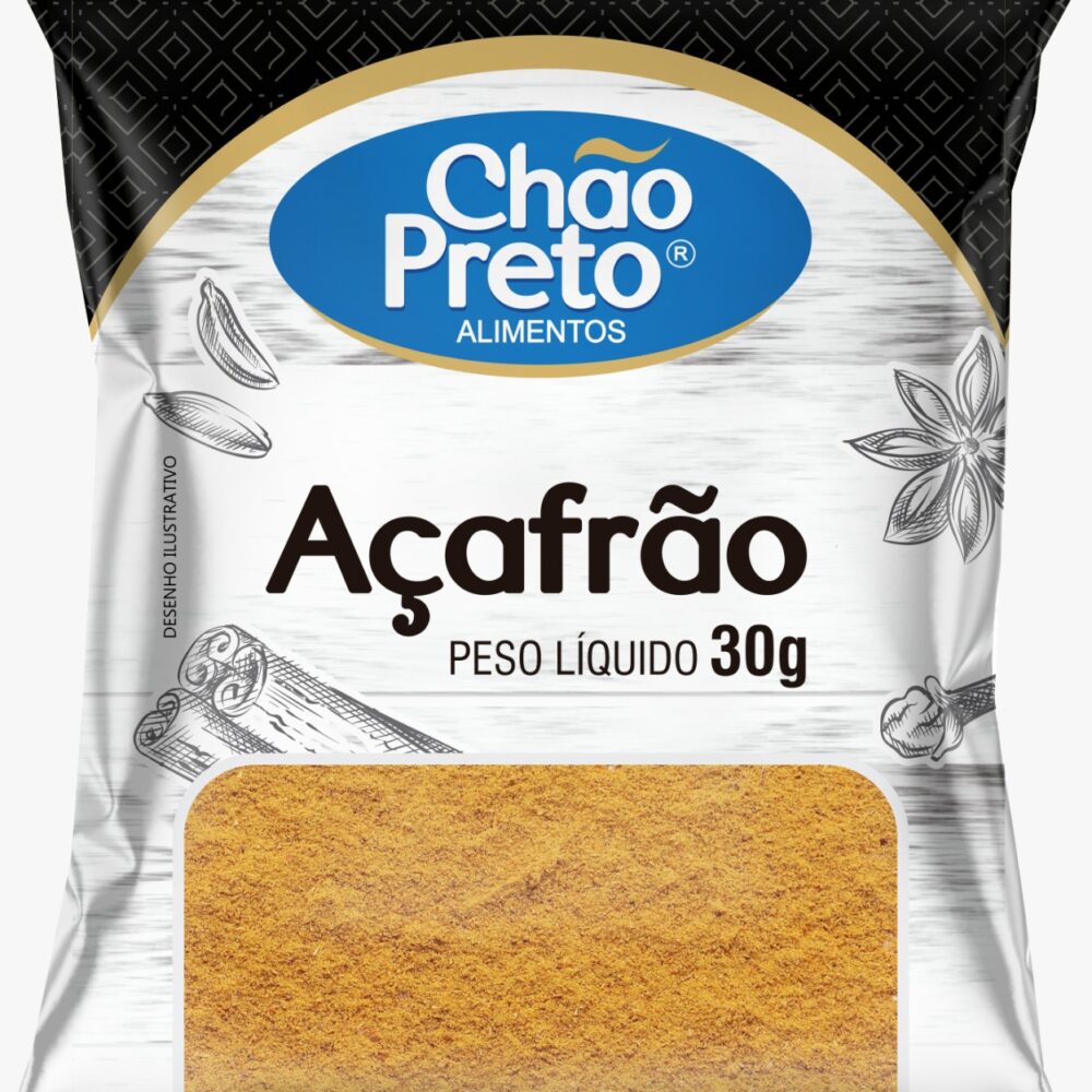 Açafrão em Pó 30g Chão Preto