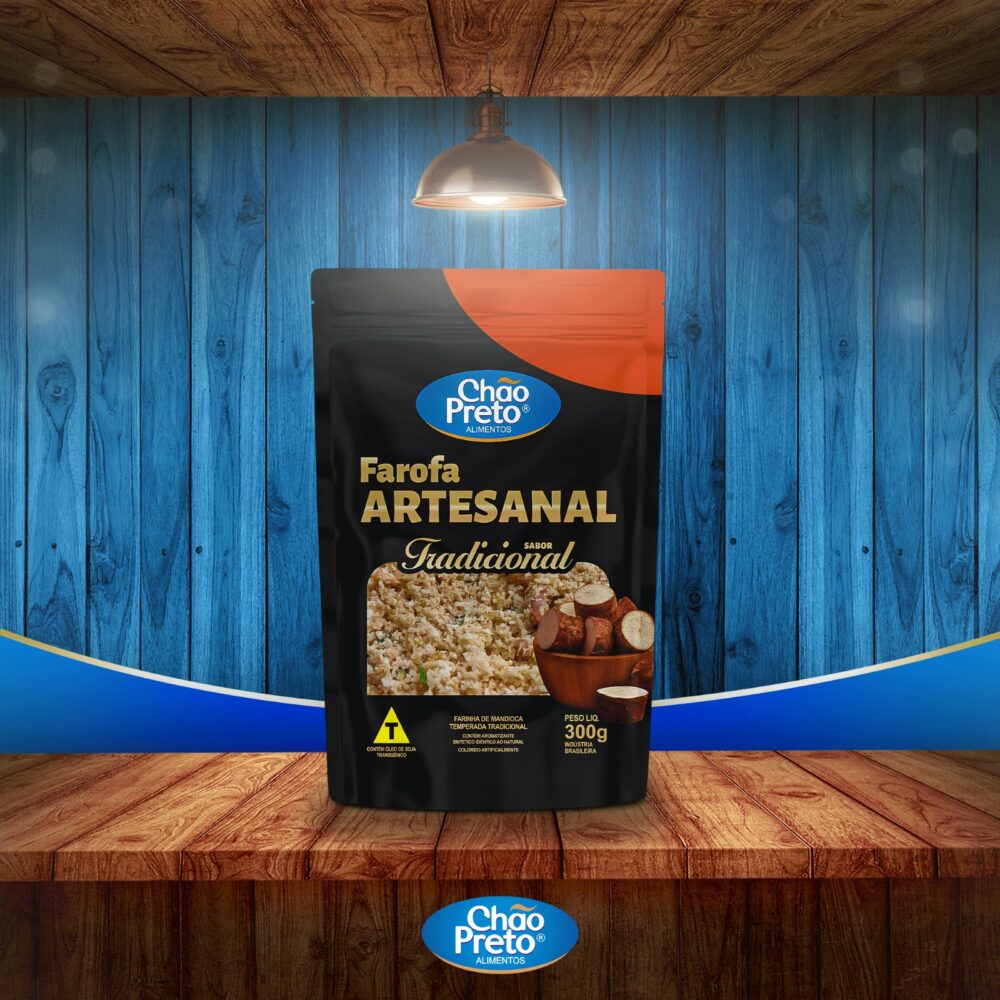 Farofa Artesanal Tradicional 300g Chão Preto