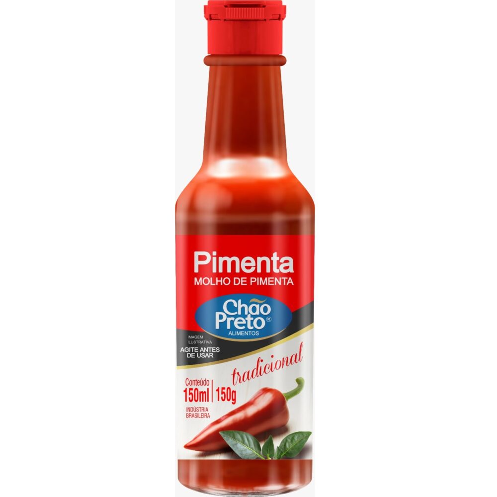 Molho de Pimenta Tradicional 150ml Chão Preto