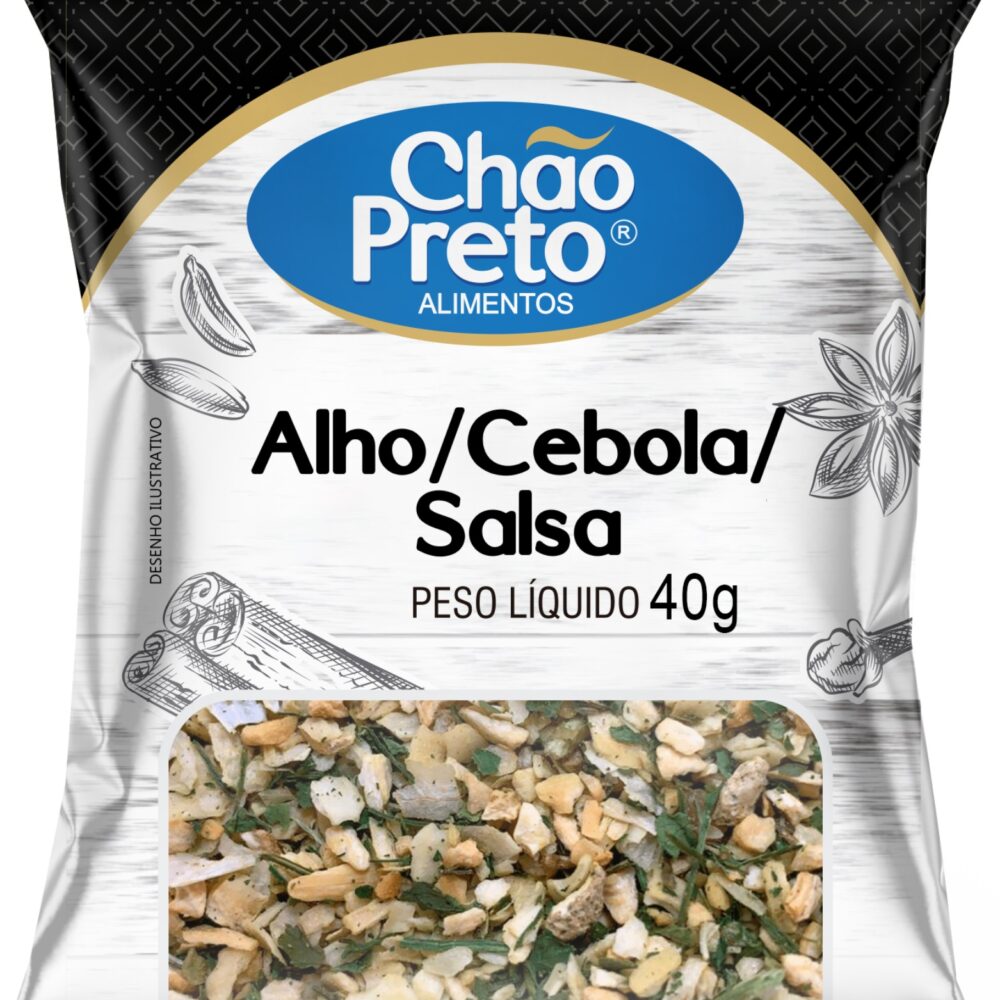 Alho Cebola e Salsa 40g Chão Preto