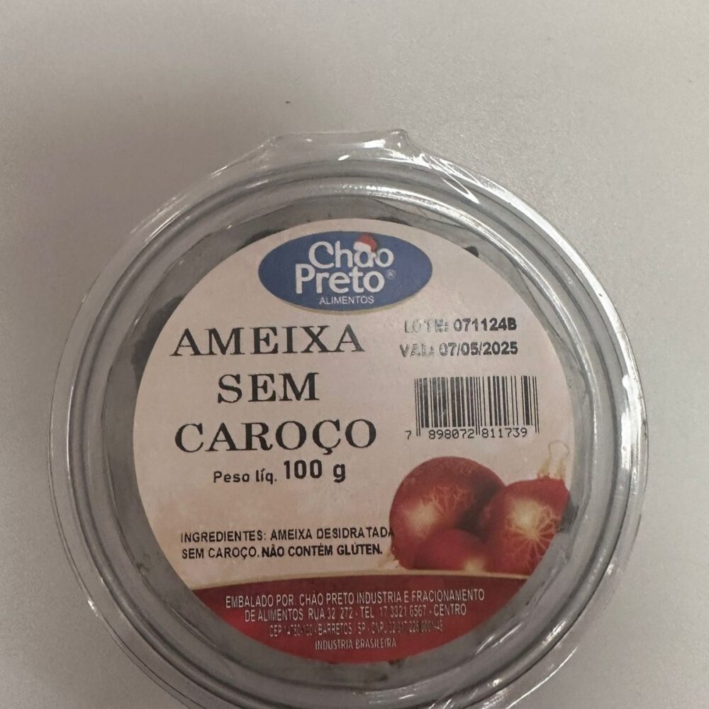 Ameixa Pote 100g Chão Preto