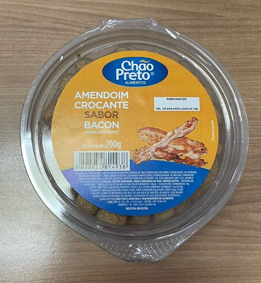 Amendoim Crocante com Bacon 200g Chão Preto