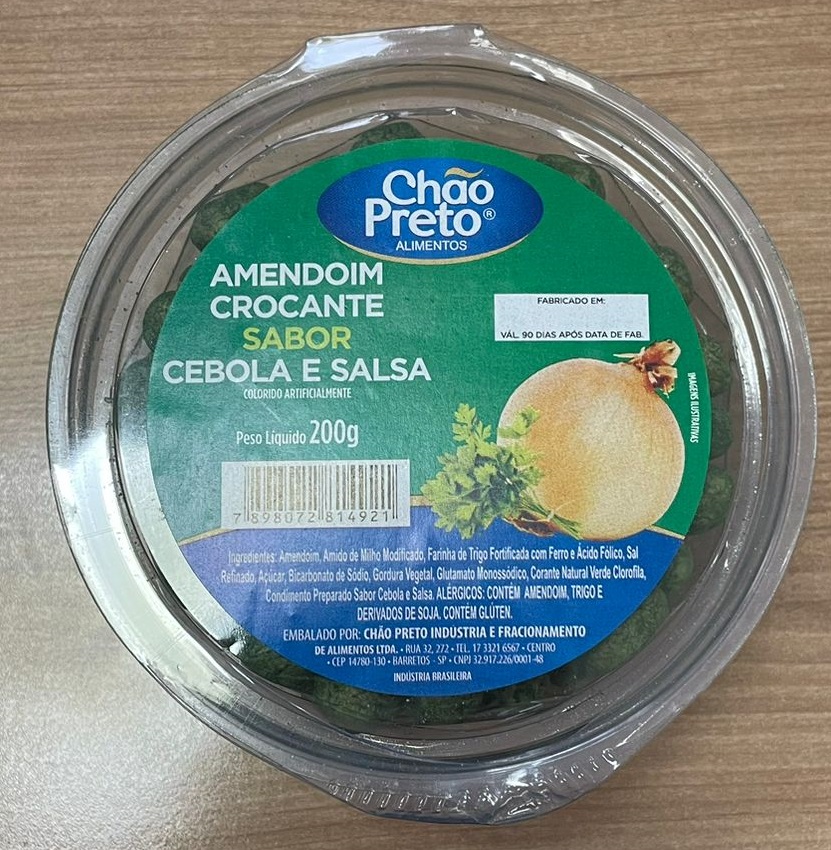 Amendoim Crocante Cebola/Salsa 200g Chão Preto