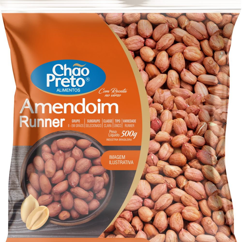Amendoim Runner 500g Chão Preto
