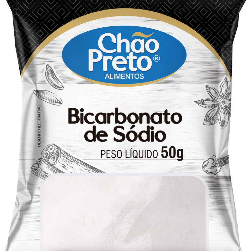 Bicarbonato de Sódio 50g Chão Preto