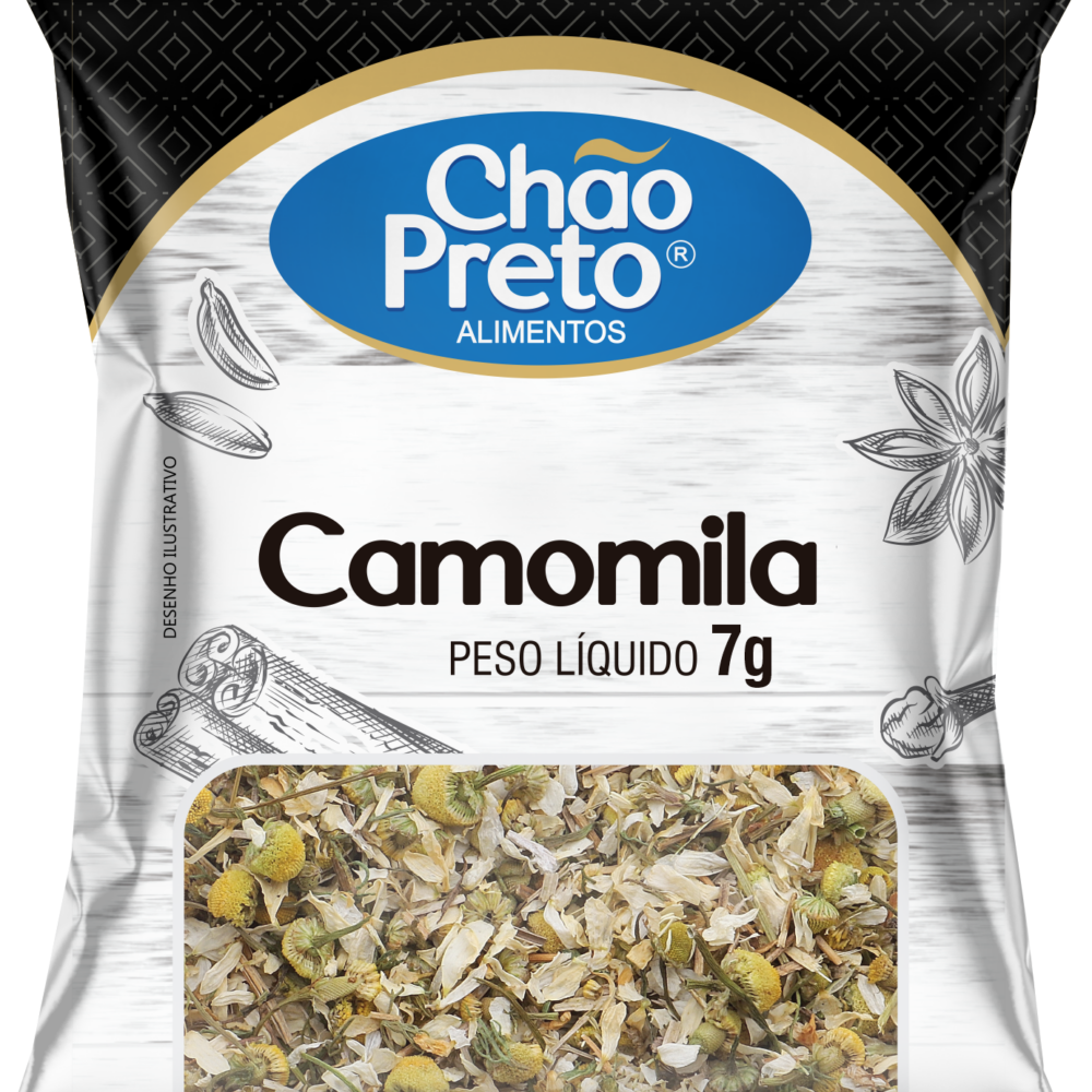 Camomila em Flor 7g Chão Preto