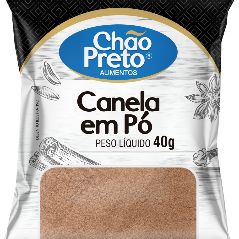 Canela em Pó 40g Chão Preto