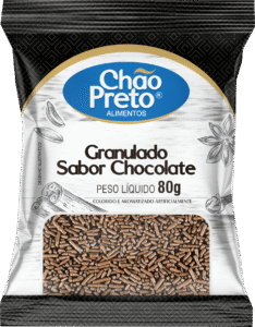 Chocolate granulado escuro chão preto 80g